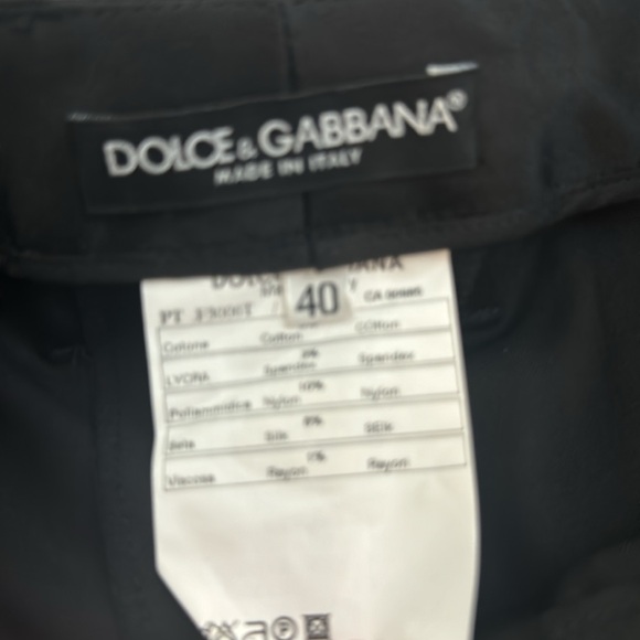 Dolce & Gabbana Tuxedo Pants With lace Inserts - Picture 2 of 4